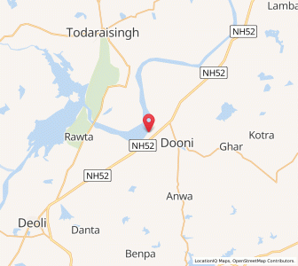 Map of Banthali, Rajasthan