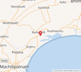 Map of Bantumilli, Andhra Pradesh