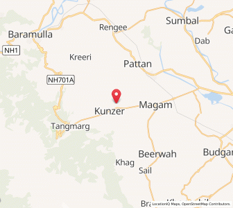 Map of Banyi, Kashmir