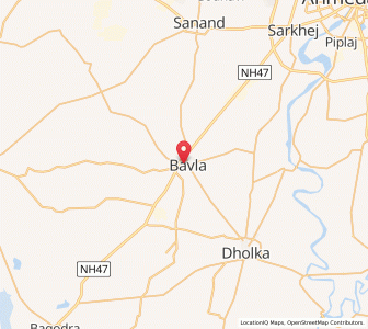 Map of Baola, Gujarat