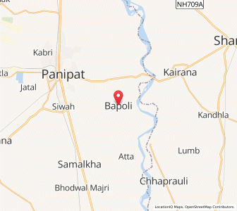 Map of Bapauli, Haryana