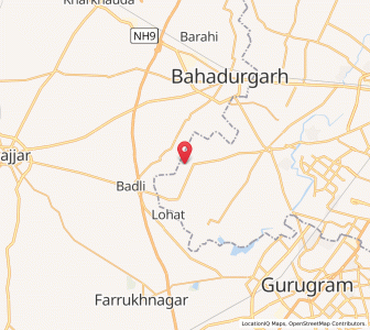 Map of Baqargarh, NCT