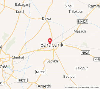 Map of Bara Banki, Uttar Pradesh