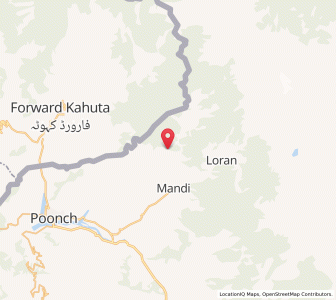 Map of Bara Chhari, Kashmir