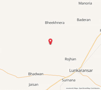 Map of Bara Delana, Rajasthan