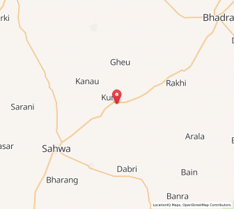 Map of Bara Ghotra, Rajasthan