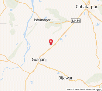 Map of Bara Mahua ka Purwa, Madhya Pradesh