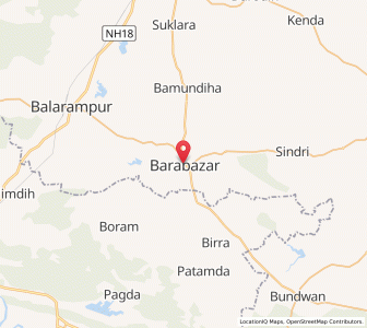 Map of Barabhum, West Bengal