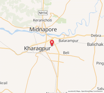 Map of Baradiha, West Bengal