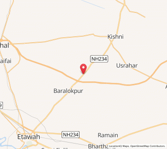 Map of Baralokpur, Uttar Pradesh