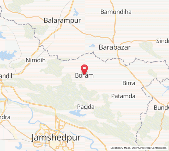 Map of Baram, Jharkhand