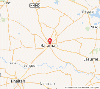 Map of Baramati, Maharashtra