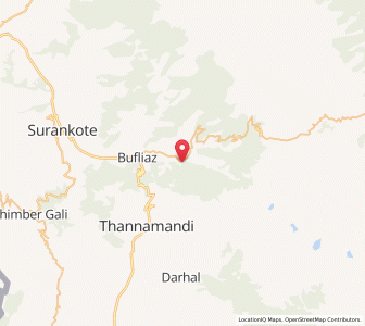 Map of Baramgala, Kashmir
