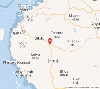 Map of Baranda, Gujarat