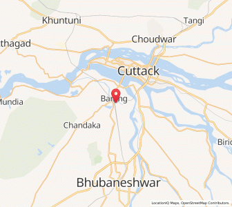 Map of Barang, Odisha