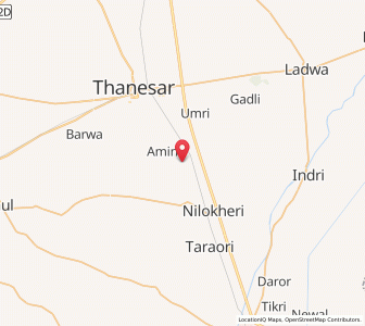 Map of Barani, Haryana