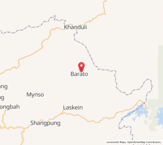 Map of Barato, Meghalaya