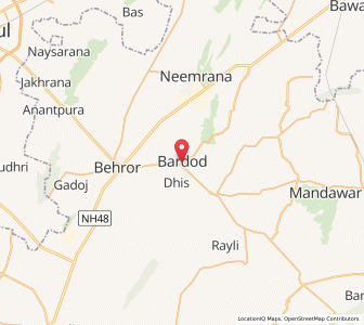 Map of Baraud, Rajasthan