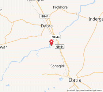 Map of Baraun Kalan, Madhya Pradesh