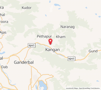 Map of Barawila, Kashmir