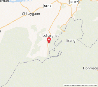 Map of Barduar, Assam