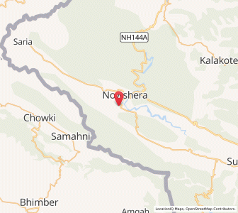 Map of Bareri, Kashmir
