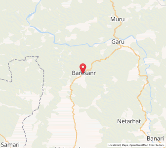 Map of Baresanr, Chhattisgarh