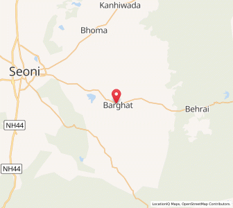 Map of Barghat, Madhya Pradesh