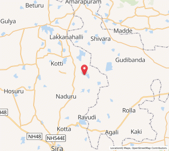 Map of Bargur, Karnataka