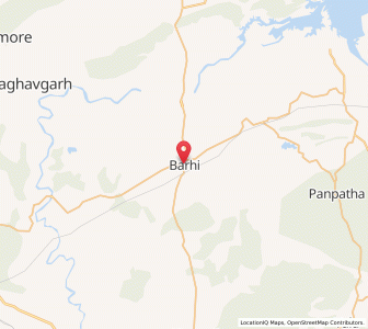 Map of Barhi, Madhya Pradesh