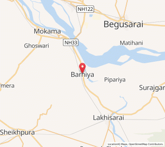 Map of Barhiya, Bihar