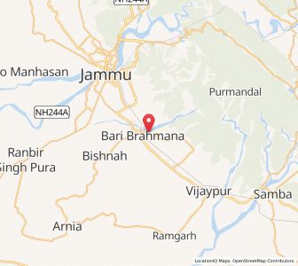 Map of Bari Brahmor, Kashmir
