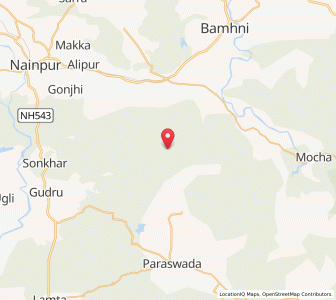 Map of Baria, Madhya Pradesh