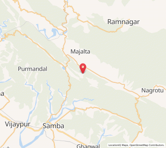 Map of Barigarh, Kashmir