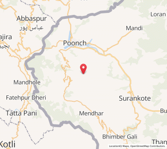 Map of Barila, Kashmir