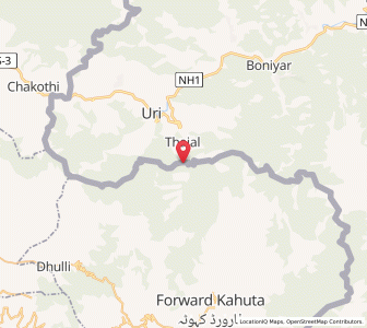 Map of Barjiwali, Kashmir