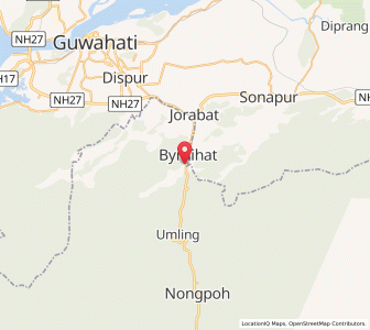 Map of Barni Hat, Meghalaya