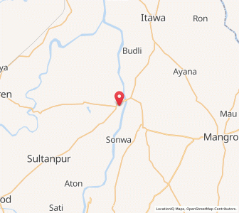 Map of Barod, Rajasthan