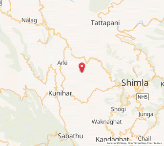 Map of Barog, Himachal Pradesh