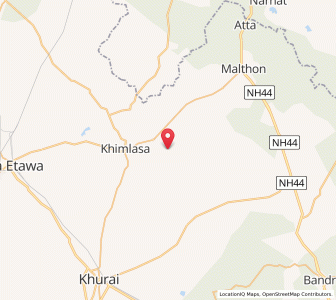 Map of Baroiya, Madhya Pradesh