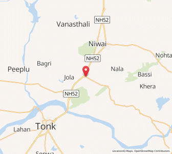 Map of Baroni, Rajasthan
