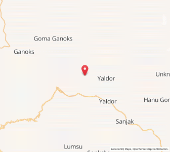 Map of Barora, Kashmir