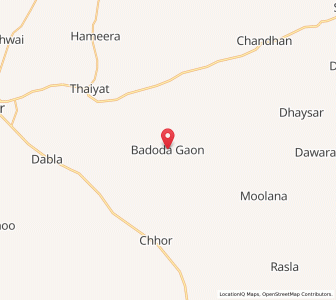 Map of Baroragaon, Rajasthan