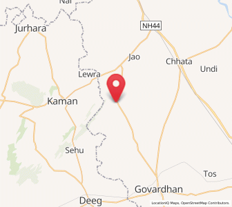 Map of Barsana, Uttar Pradesh