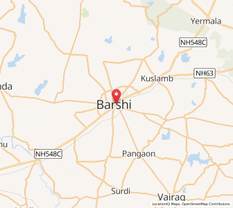 Map of Barsi, Maharashtra