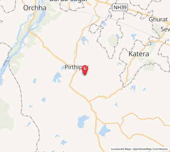 Map of Barua, Madhya Pradesh