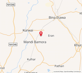 Map of Barual, Madhya Pradesh