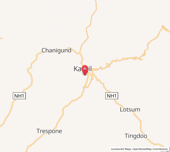 Map of Barutrock, Kashmir