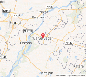 Map of Barwa Sagar, Uttar Pradesh