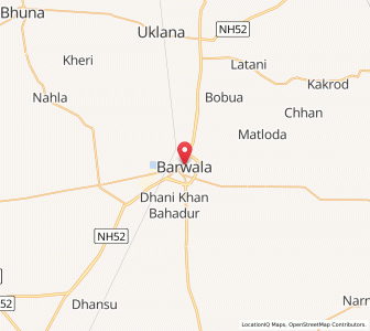 Map of Barwala, Punjab